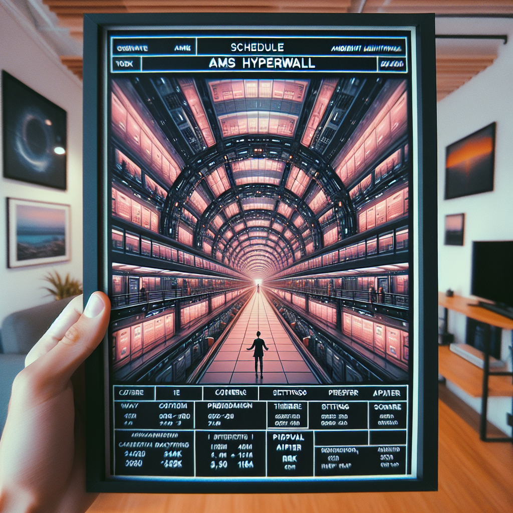 Schedule of AMS Hyperwall